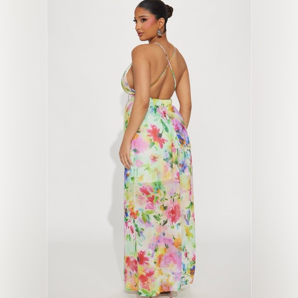 Fashion Nova Chiffon Dress - Picture 7 of 7